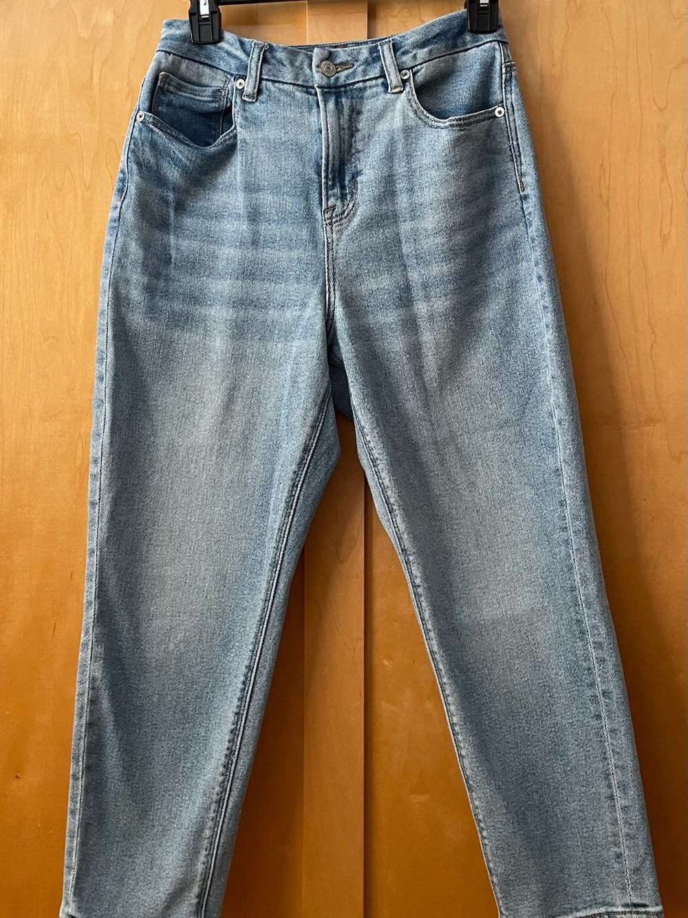 American Eagle Outfitters Light Blue x-short Straight Leg Jeans